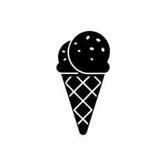creative details Ice Cream Scoop Icon vector Illustration