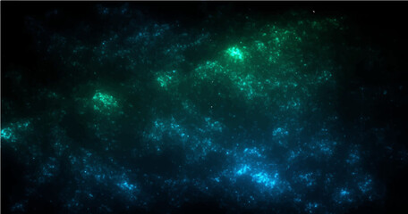 Dark color gradient background, green blue lights on grainy black backdrop, noise texture effect, webpage header design