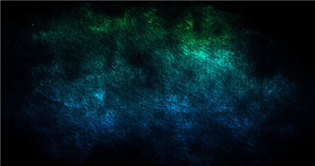 Dark color gradient background, green blue lights on grainy black backdrop, noise texture effect, webpage header design