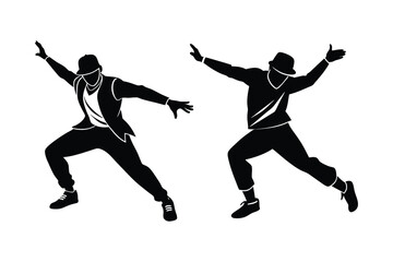 Dynamic Hip Hop Dancer Vector, Street Style Hip Hop Dancer Vector, Hip Hop Dancer Vector Art