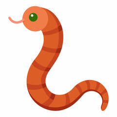 Fototapeta premium vector illustration of cartoon snake