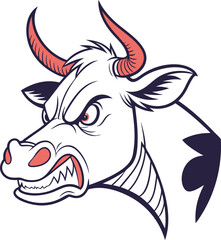 angry bull terrier