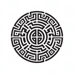 Modern Greek abstract geometric pattern background