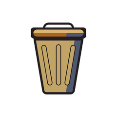 Trash Bin Icon Waste Management