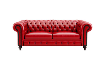 Modern sofa isolated on a transparent background. Luxury Sofa for Home Decor and Interior design.