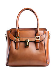 brown leather bag