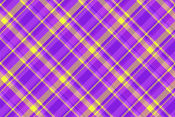 Inspiration fabric textile vector, trousers texture tartan check. Latin plaid pattern background seamless in violet and purple colors.
