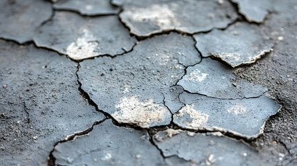 Fototapeta premium Closeup of Cracked Dry Ground Texture