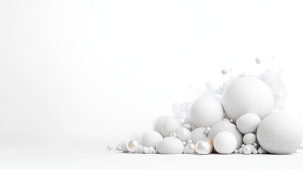 Abstract 3D spheres and splashes
