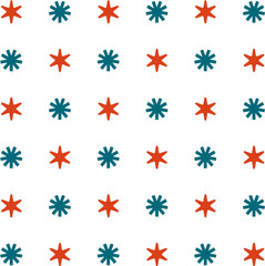 Seamless pattern with abstract shapes in a repeatable grid. Perfect for backgrounds, scrapbooking, packaging, digital papers, and creative projects.