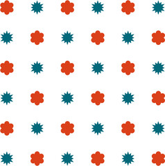 Seamless pattern with abstract shapes in a repeatable grid. Perfect for backgrounds, scrapbooking, packaging, digital papers, and creative projects.