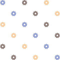 Seamless pattern with abstract shapes in a repeatable grid. Perfect for backgrounds, scrapbooking, packaging, digital papers, and creative projects.