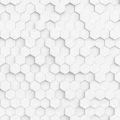 Hexagon background. Modern Background. 3D illustration.