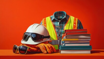 Safety gear and education materials for construction workers