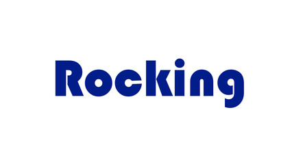 Rocking text design for t shirt and coffee mug design.