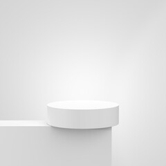 Modern Product Podium. 3D Backdrop. 3D illustration.