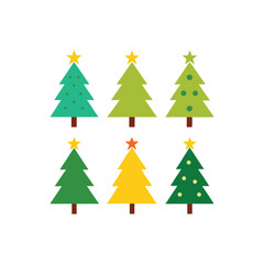 Obraz premium christmas tree set