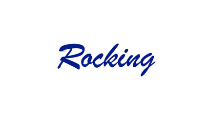 Rocking text design for t shirt and coffee mug design.