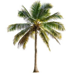 Obraz premium Palm trees on a white background.