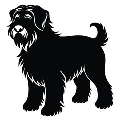 black rssina terrier vector dog