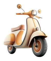 PNG Bike design no driver cute motorbike 3D.
