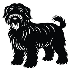 black rssina terrier vector dog