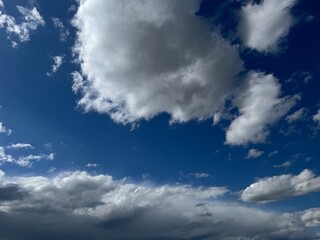 blue sky with clouds