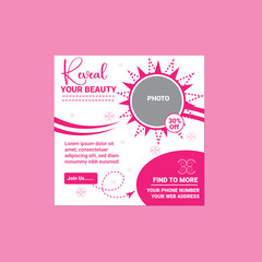 Fototapeta premium Modern social media post design