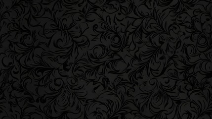 Dark, intricate floral design pattern.