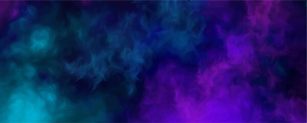 Abstract blue background with smoke Magical fantasy neon pink and blue faded colored design vector.  Purple and pink smoke or fog overlay design. Abstract smoke dark blue background © Faiyaz