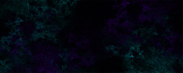 Abstract purple and jade colored fractal background with particles colored texture grunge texture on a dark sky surface lightning abstract background.