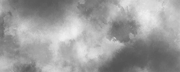 Light abstract seamless grunge paper gray on white dramatic smoke smoky illustration. Abstract gray sky with black and white cloud textured background. abstract powder water spray on what canvas.