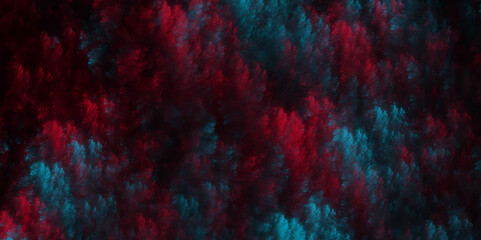 Modern digital abstract neon blue and dark red smoke effect, atmospheric fractal pattern, futuristic vibe, perfect for sci-fi design. Abstract Red and Blue Cloud Texture Background