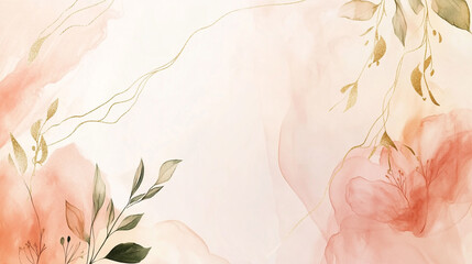 luxury lotus flower illustration background vector with gold line art suited for wedding stationery branding and wall art