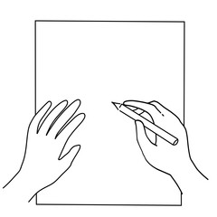 Hand drawing on paper