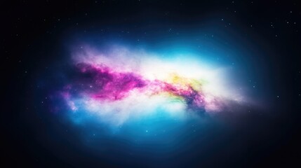 Colorful nebula in deep space