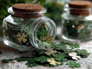 Lucky Charms in Glass Jars