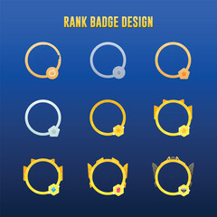 Rank Badge Design Collection for Games and Achievements
