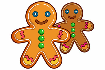 gingerbread cookies vector