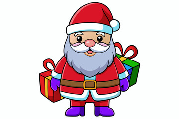 Santa Claus with presents