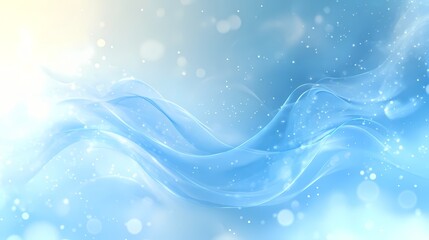 abstract blue background with snowflakes