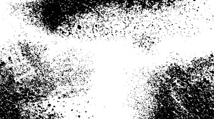 Dirt texture for the background with stain and blood drop effect. Distressed texture background with black and white colors. Abstract grunge texture design on a white background.