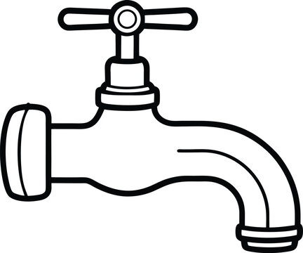 recommend clip art: Water tap silhouette