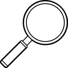 magnifying glass silhouette