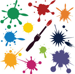 ink splatter paint brush stroke kit vector art (4).eps