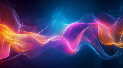 abstract background with glowing lines
