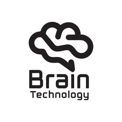 Brain Logo Design, Silhouette Brain Logo Design Vector, Unique and Professional Brain Logo Design