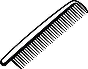 comb on white background 