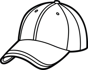 A baseball cap silhouette
