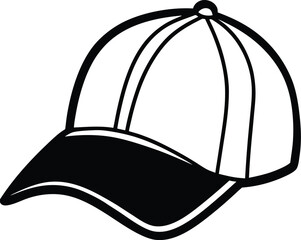 A baseball cap silhouette